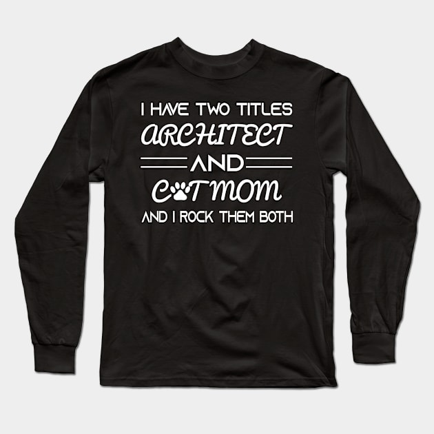 architect Long Sleeve T-Shirt by Elhisodesigns
